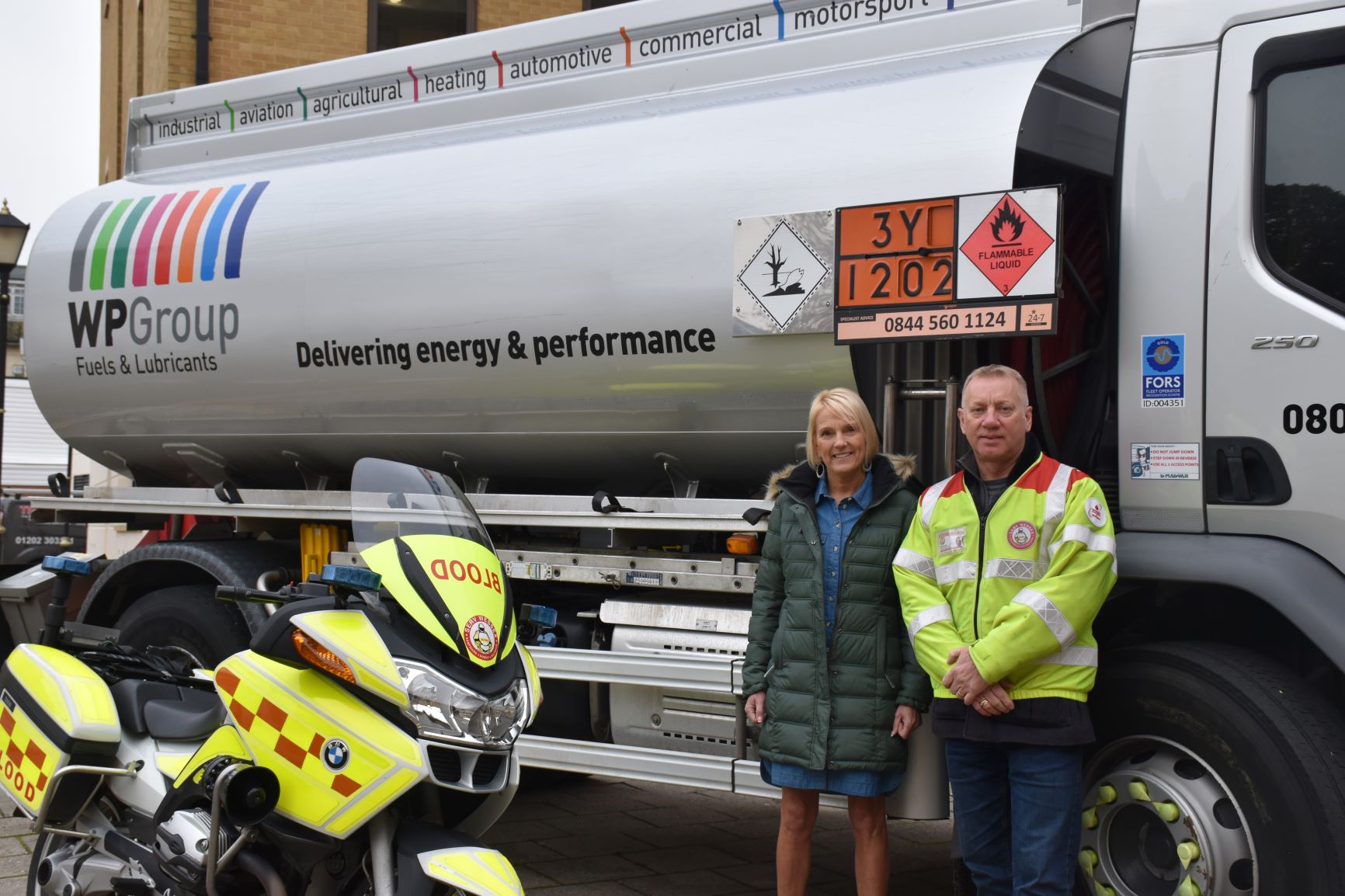 Fuel supply to charity 