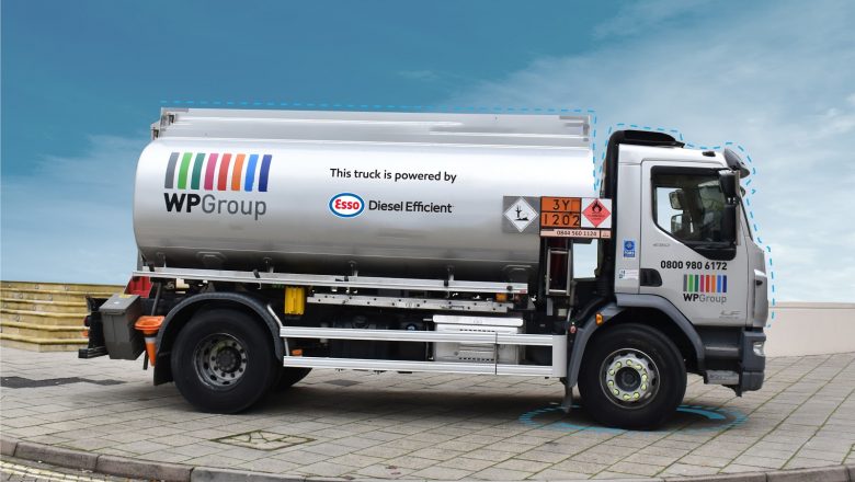 WP Group tanker running on the Esso Diesel Efficient fuel